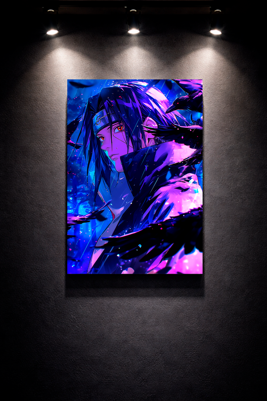 Cuadro metalico itachi uchiha naruto akatsuki decoracion pared canarias